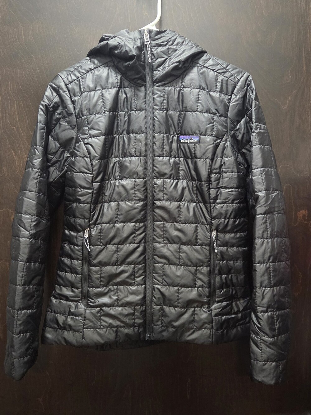 Women's Patagonia Black Nano Puff Hoody